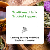 Paradise Herbs cápsula en mano para mostrar tamaño y dosificación fácil