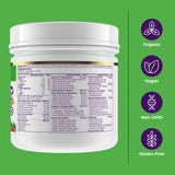 Paradise Herbs etiqueta con información nutricional clara y beneficios