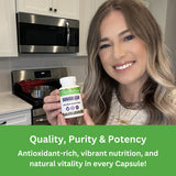 Paradise Herbs etiqueta con lista de ingredientes y concentración 12:1