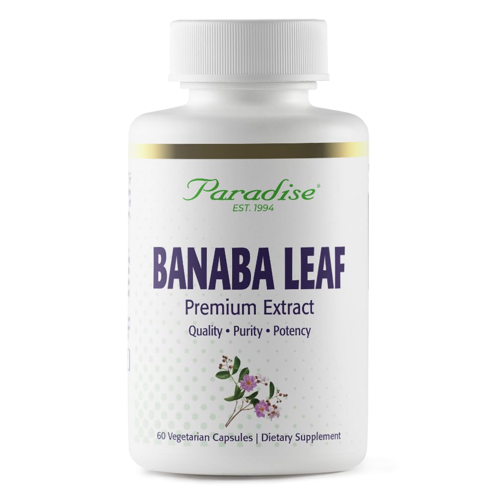 Paradise Herbs frasco delantero mostrando etiqueta clara y beneficios