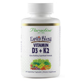Paradise Herbs frasco frontal mostrando etiqueta y beneficios, imagen clara del envase