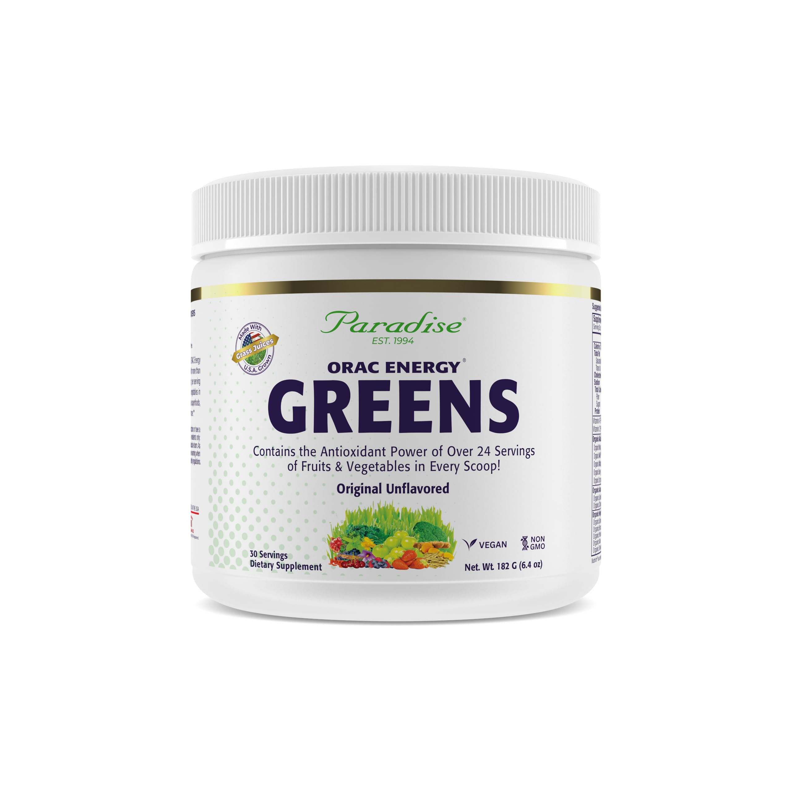 Paradise Herbs frontal del producto mostrando envase y beneficio antioxidante