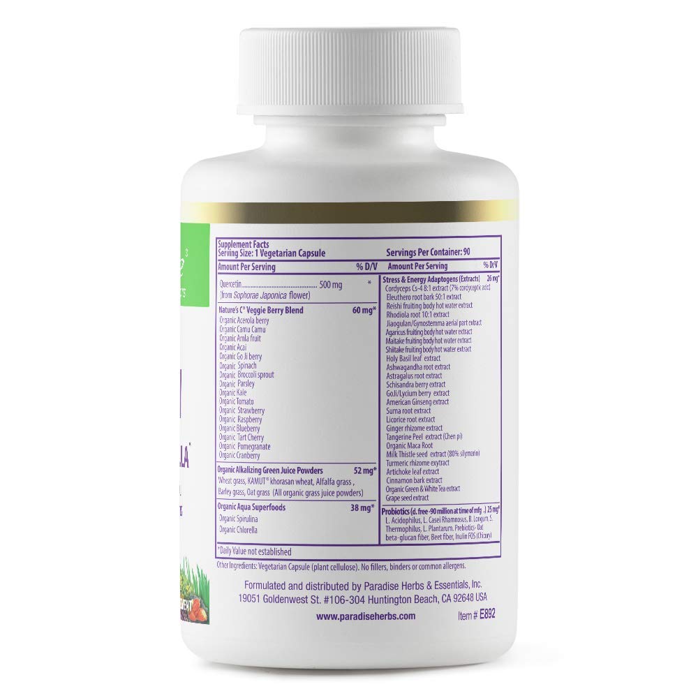 Paradise Herbs detalle de la textura del polvo ORAC Energy Greens para mejor absorción