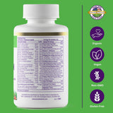 Paradise Herbs cápsula en mano sugiere una dosis diaria conveniente