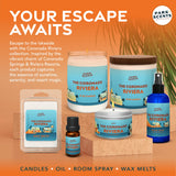 Park Scents frasco junto a objeto para comparar tamaño