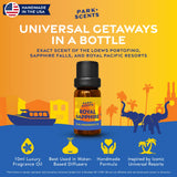 Park Scents etiqueta Royal Sapphire en primer plano con inspiración hotelera visible