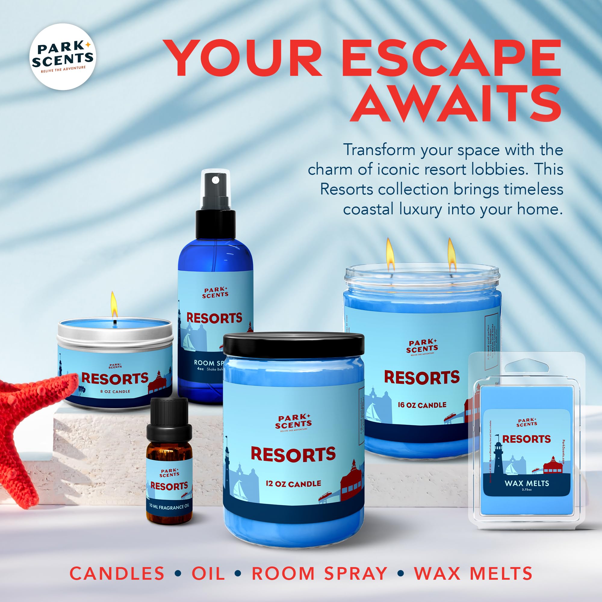 Park Scents empaque colorido tipo parque con diseño atractivo para regalo