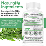 Parker Naturals ambiente nocturno con cápsulas sugiriendo apoyo para descanso