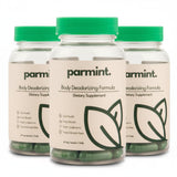 parmint envase frontal mostrando 90 cápsulas para frescura corporal