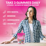 Parrox botella abierta con gomitas visibles para verificar cantidad en el interior