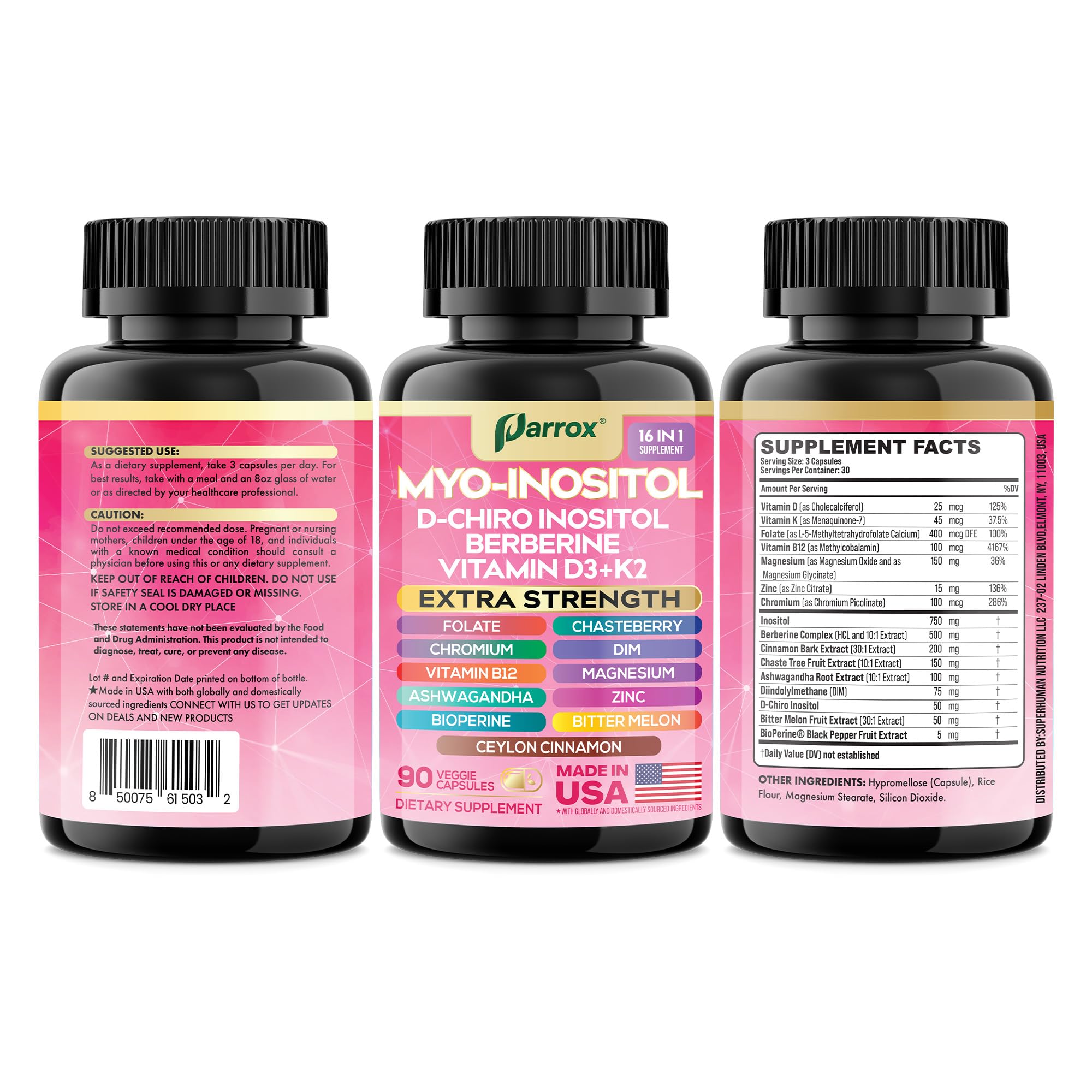 Parrox envase en línea de producción mostrando control de calidad