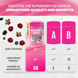Parrox persona masticando gomita demostrando uso práctico y sabor agradable