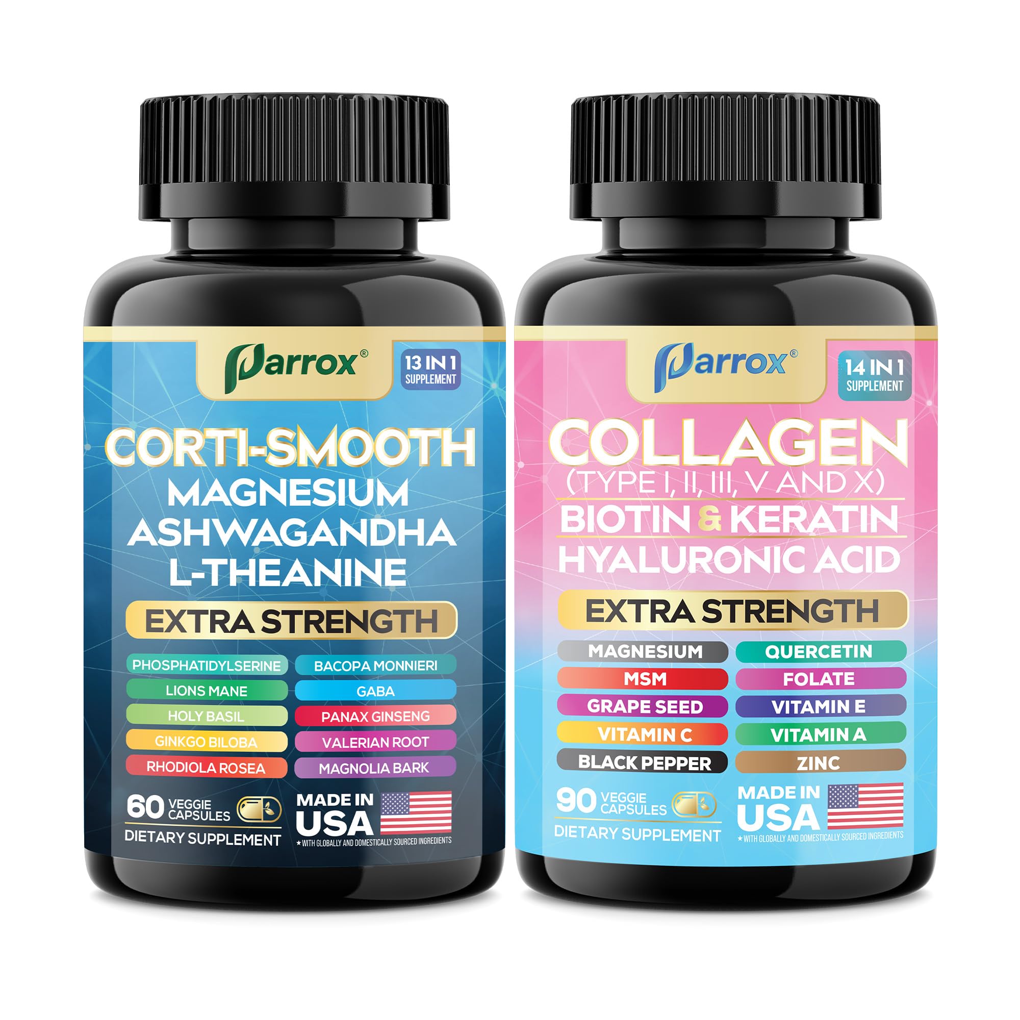 Parrox ingredientes clave Ashwagandha y Lion's Mane juntos para calma