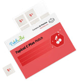 PatchAid parche primer plano del adhesivo y textura protectora