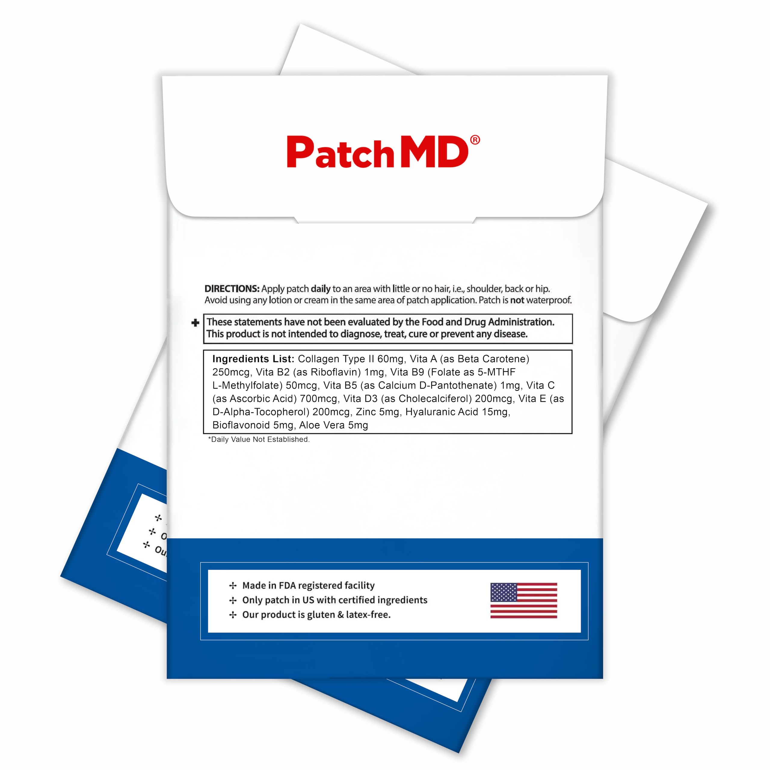 Detalle de textura del parche PatchMD Collagen Plus que facilita adhesión segura