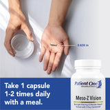 Patient One primer plano de cápsula para apreciar textura y pureza