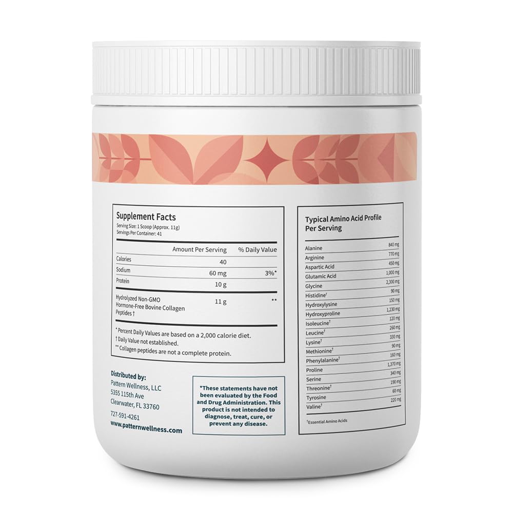 Pattern Wellness cucharada medidora con polvo que facilita la dosificación diaria