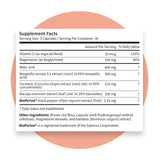 Pattern Wellness empaque mostrando certificación GMP y pruebas de terceros