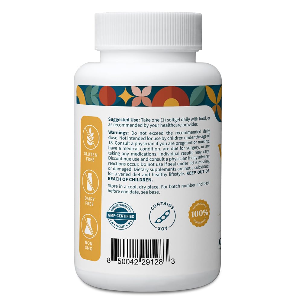Pattern Wellness softgel en primer plano, fácil de tragar y uniforme