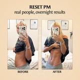 Paulina Fitness suplemento en mano antes de dormir para rutina nocturna