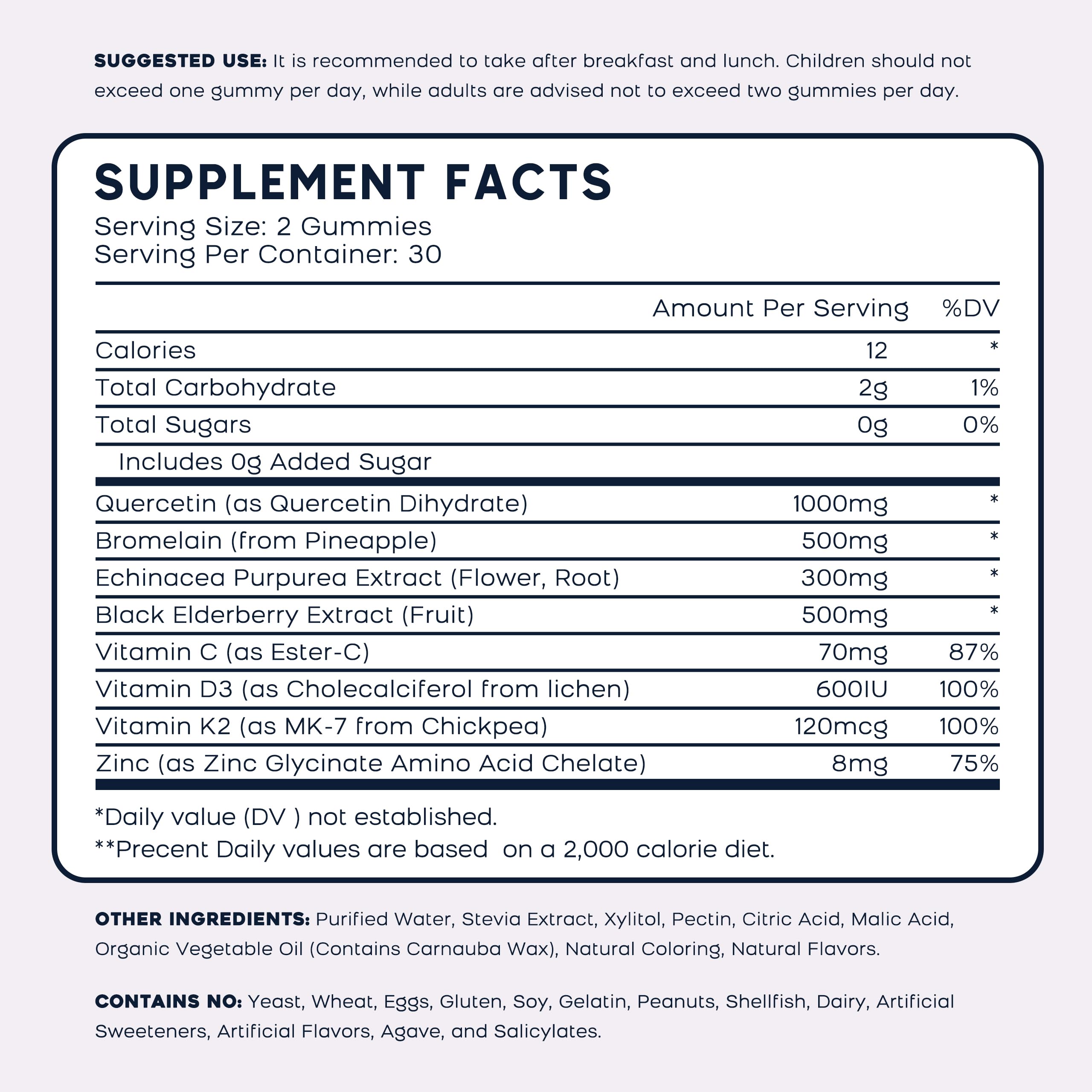 PAYAOCZ etiqueta de ingredientes y tabla nutricional clara