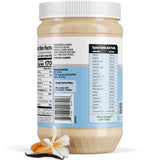 PB2 envase comparado con mano para mostrar tamaño real de 1 lb