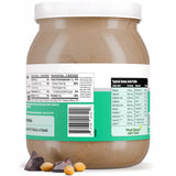 Etiqueta PB2 con sellos vegano, sin gluten y OU Kosher visibles