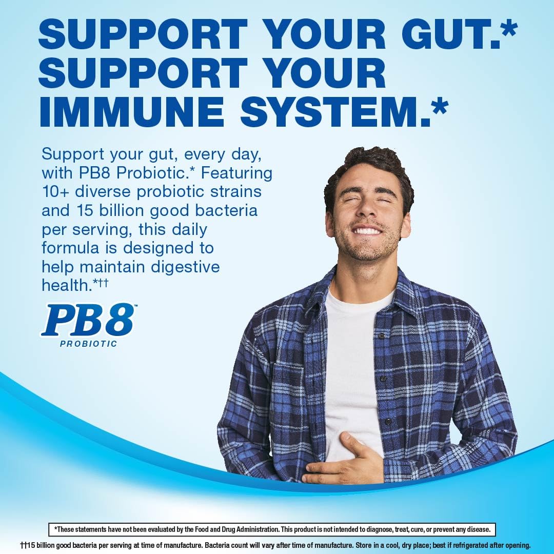 PB8 en cocina junto a alimentos saludables para contexto diario