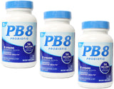 PB8 frasco frontal mostrando etiqueta y beneficios visibles