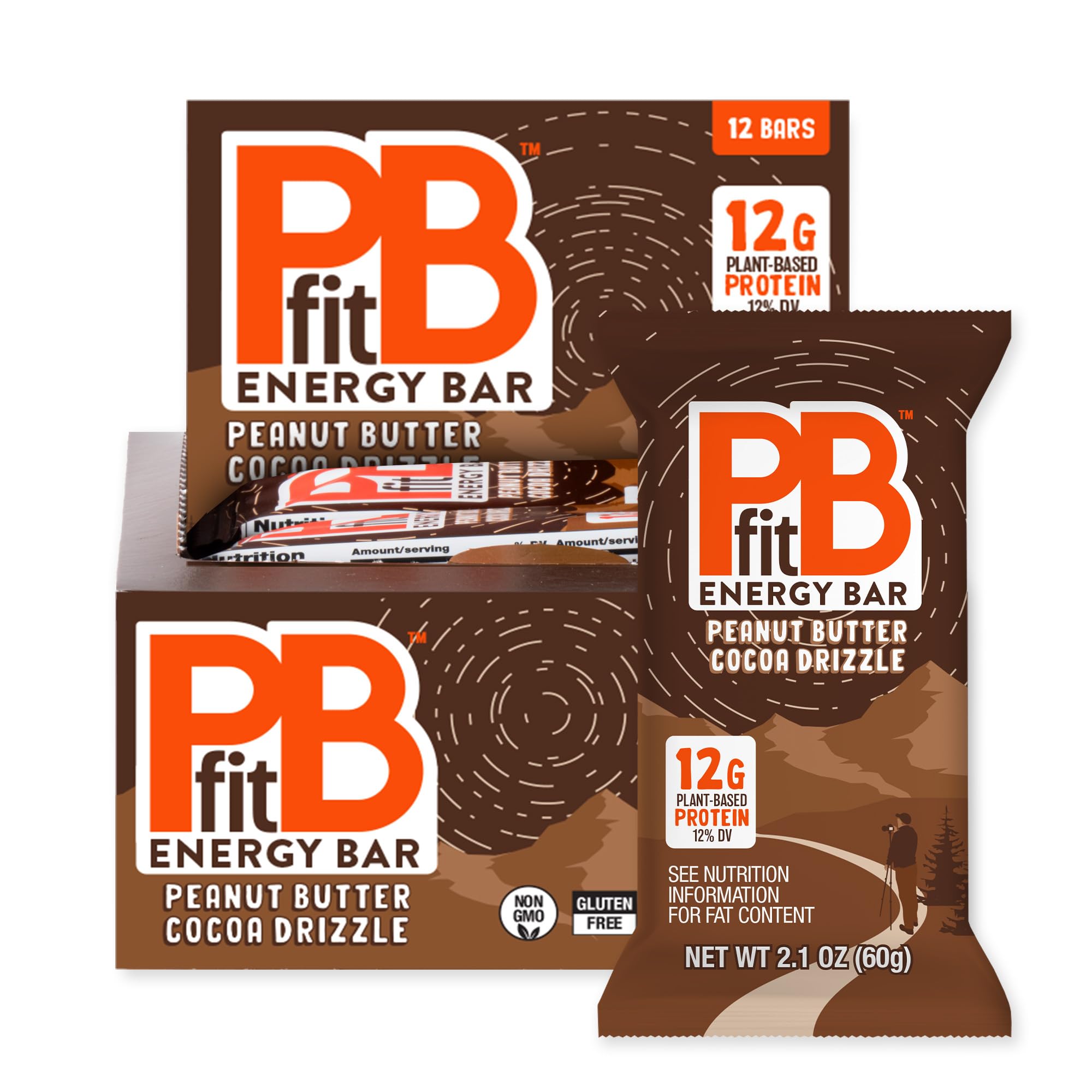 PBfit frente del empaque mostrando pack de 12 barras y beneficios
