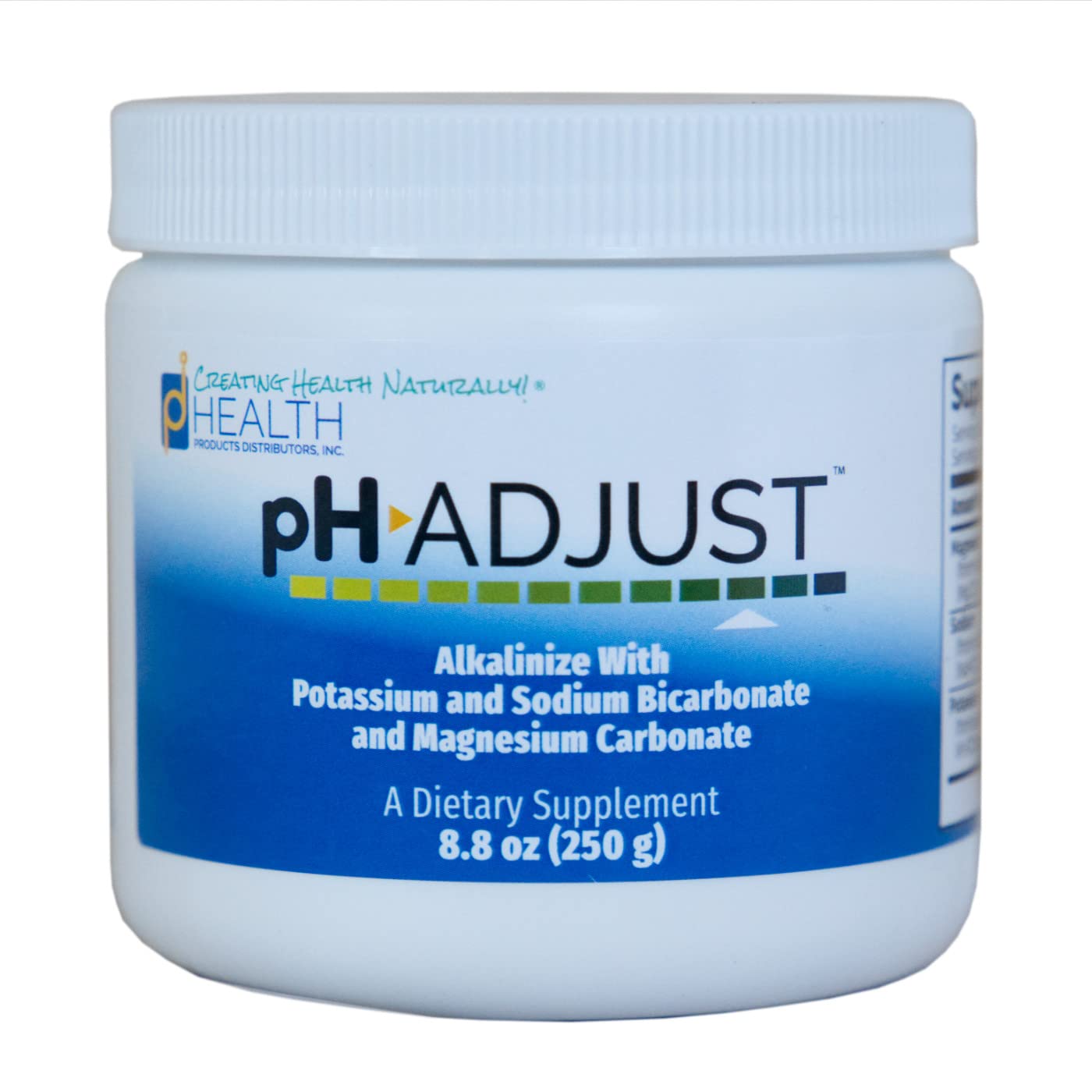 PDI frasco frontal mostrando diseño y cantidad 250 g, facilita identificación rápida