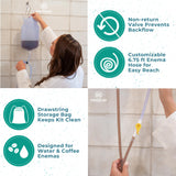 PE Premium Enema bolsa de almacenamiento con cordón para transporte discreto