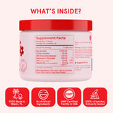 Peach Perfect etiqueta de ingredientes destacando información nutricional clara
