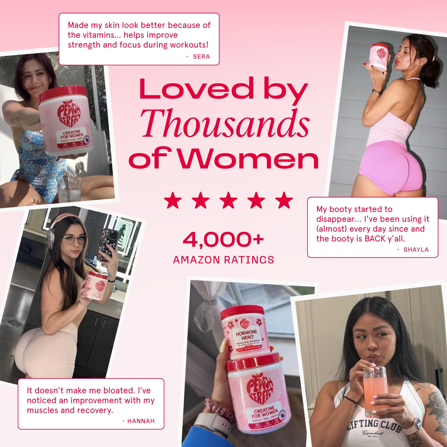 Peach Perfect bebida rosa recién mezclada, agradable y refrescante