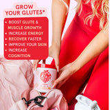 Peach Perfect bebida preparada en vaso lista para entrenar con energía