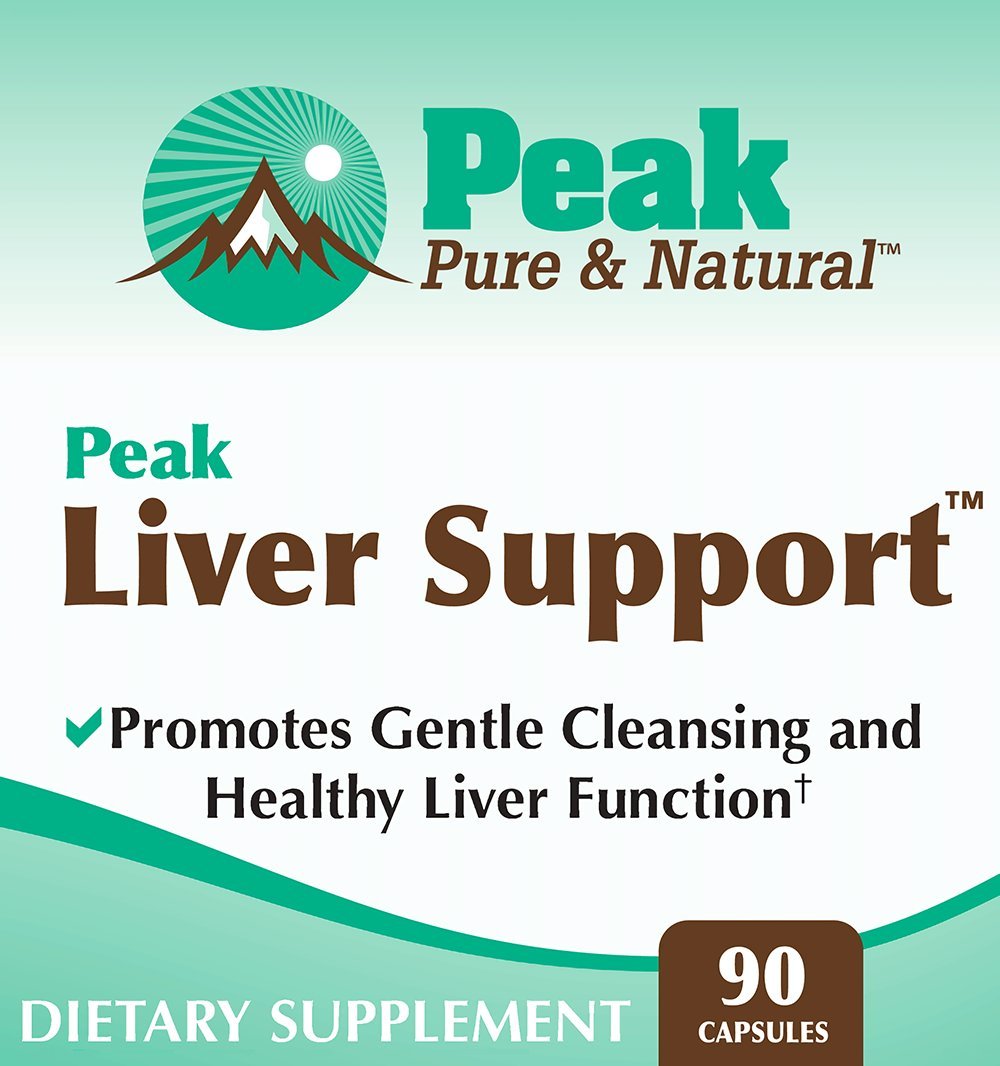 Peak Pure & Natural primer plano de la etiqueta para verificar ingredientes y certificaciones