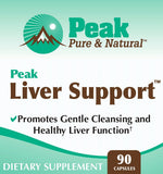 Peak Pure & Natural primer plano de la etiqueta para verificar ingredientes y certificaciones