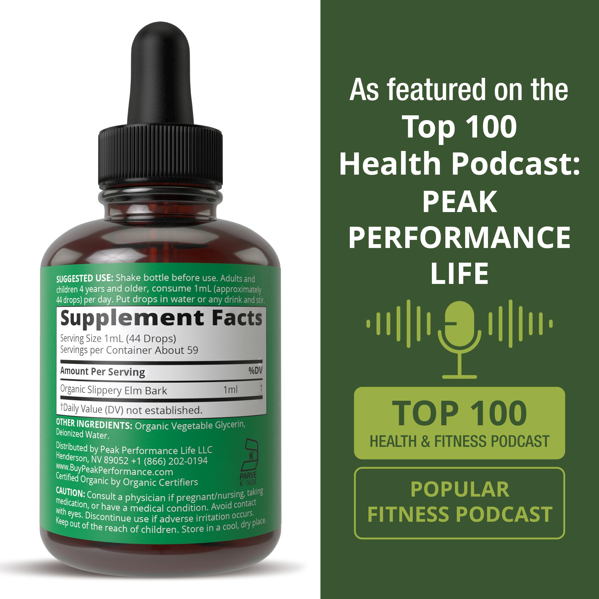 Peak Performance botella en cocina señalando uso diario y versatilidad