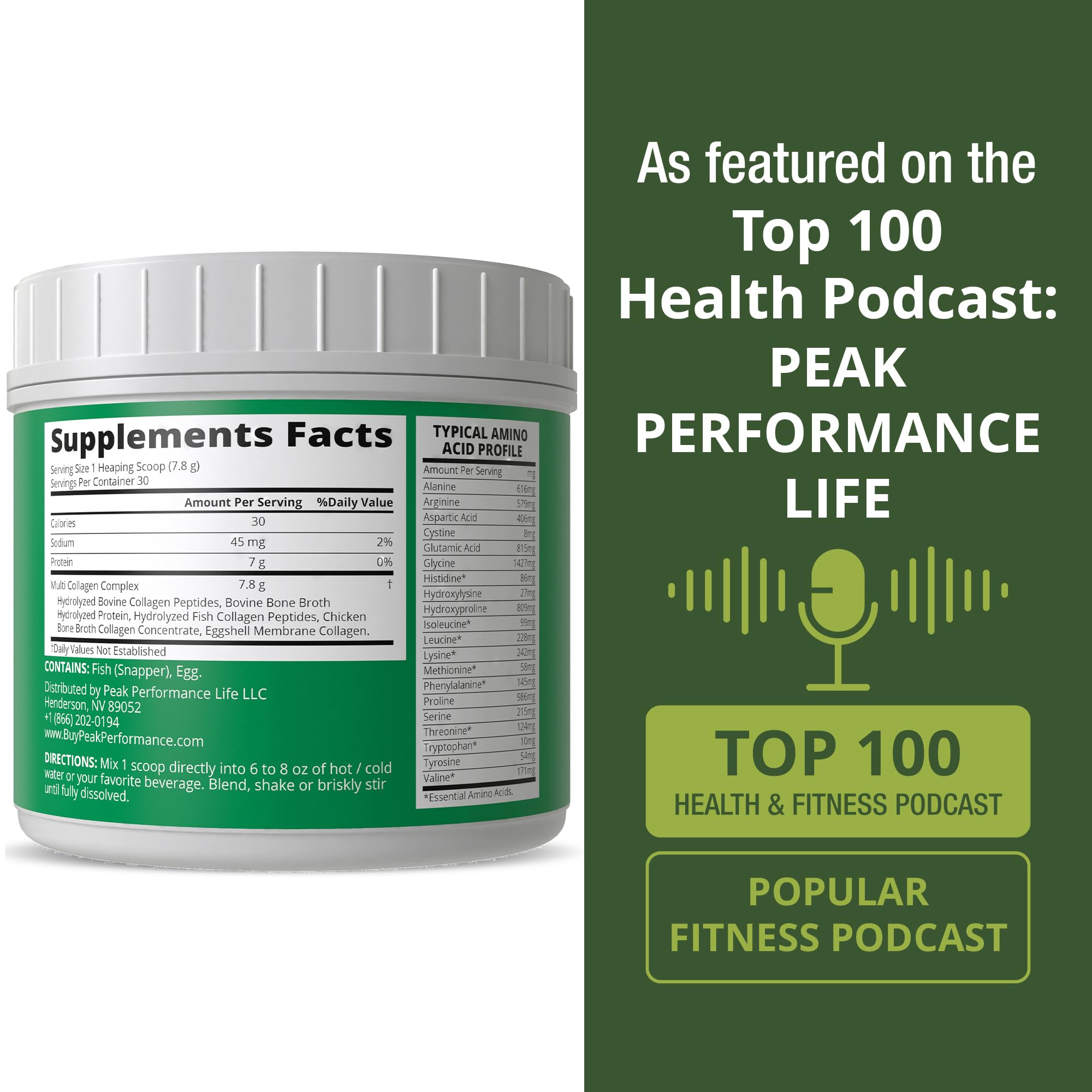 Peak Performance cuchara medidora y porción para control de dosis