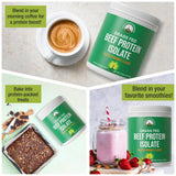 Peak Performance contenido en taza y botella demostrando facilidad de uso diario