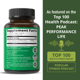 Peak Performance persona tomando cápsula demostrando uso sencillo diario