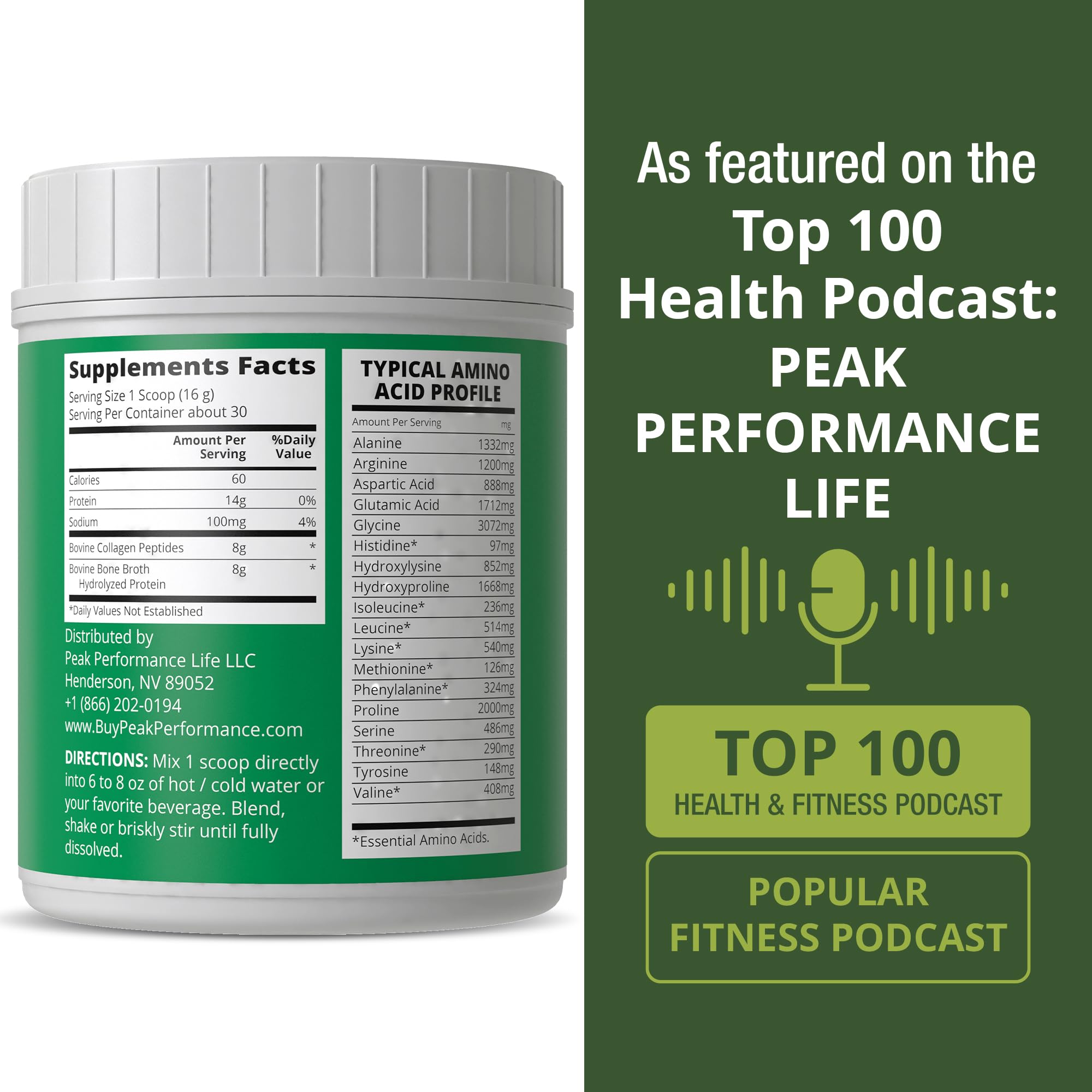 Peak Performance batido con frutas, aporta proteína sin alterar sabor