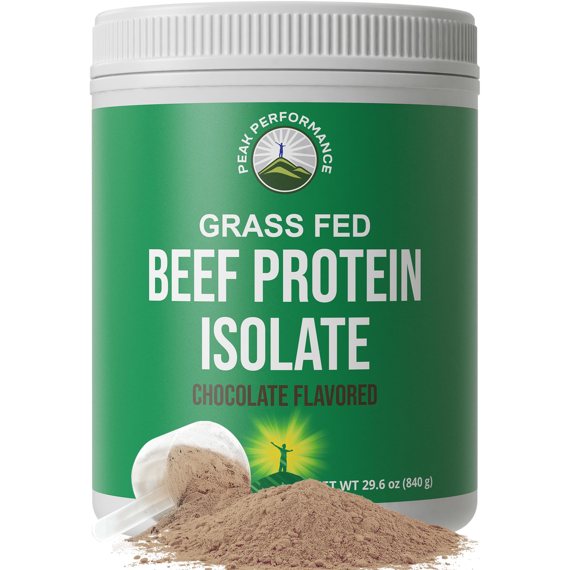 Peak Performance envase frontal con sabor chocolate y beneficios claros