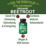 Peak Performance etiqueta USDA Organic y lista de ingredientes claros
