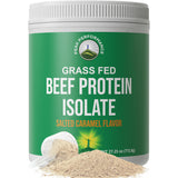 Peak Performance frasco frontal mostrando sabor caramelo salado y beneficio sabor delicioso