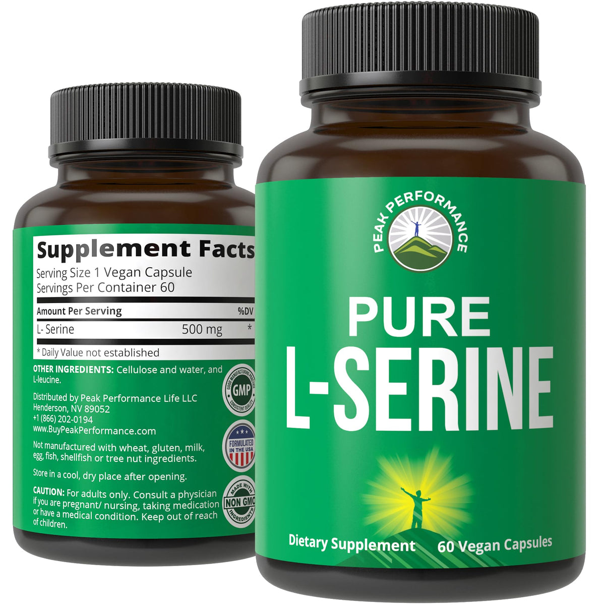Peak Performance envase frontal mostrando la marca y pureza del producto