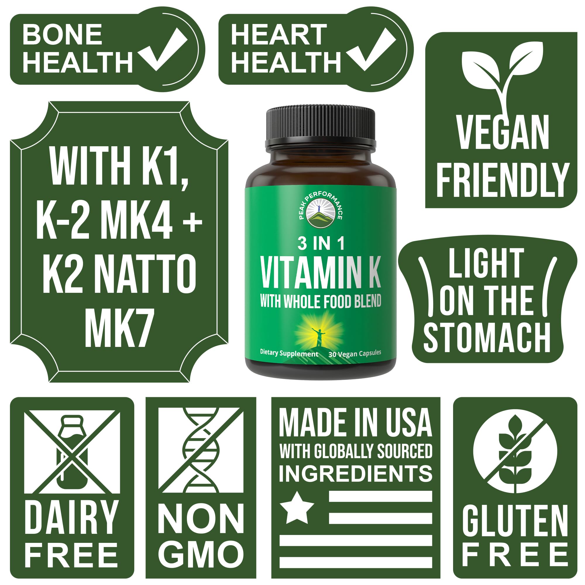 Peak Performance mezcla de frutas y verduras que acompaña y mejora absorción