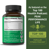 Peak Performance close-up de órganos liofilizados conservando nutrientes