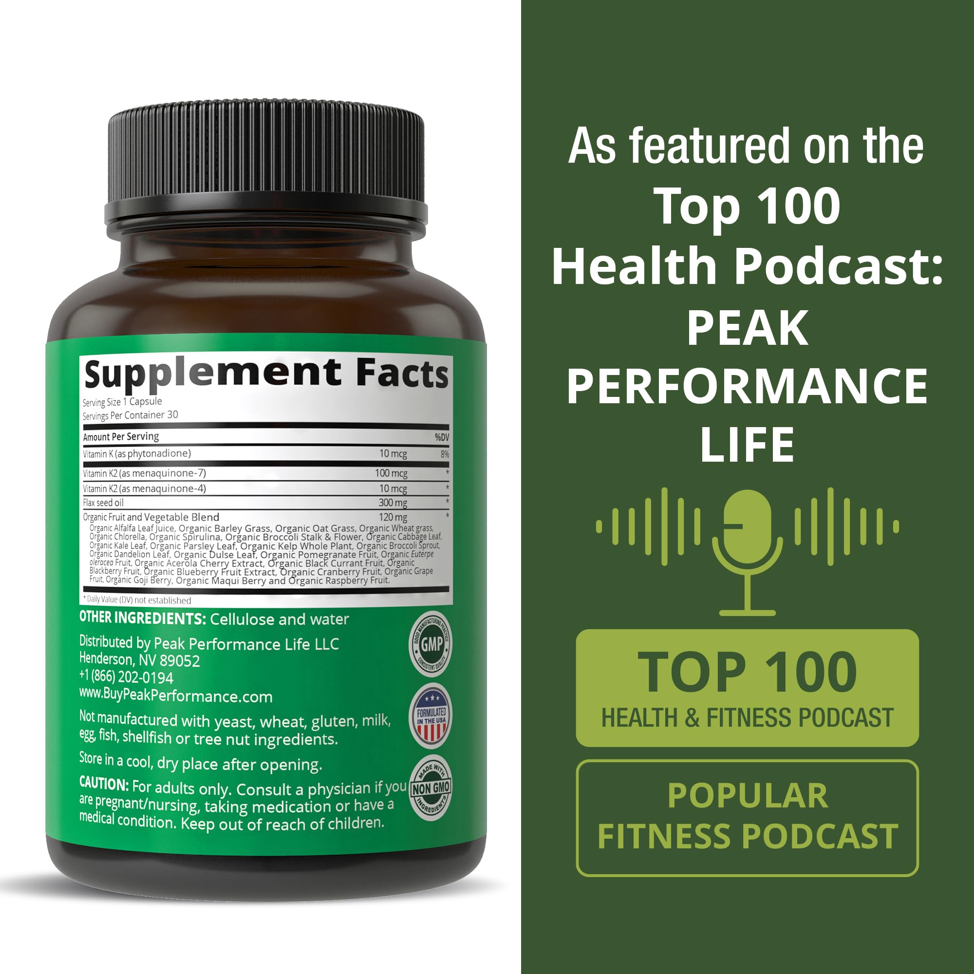 Peak Performance cápsulas en una rutina matutina para conveniencia diaria