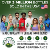 Peak Performance textura de gotas en paleta sin sabor amargo visible